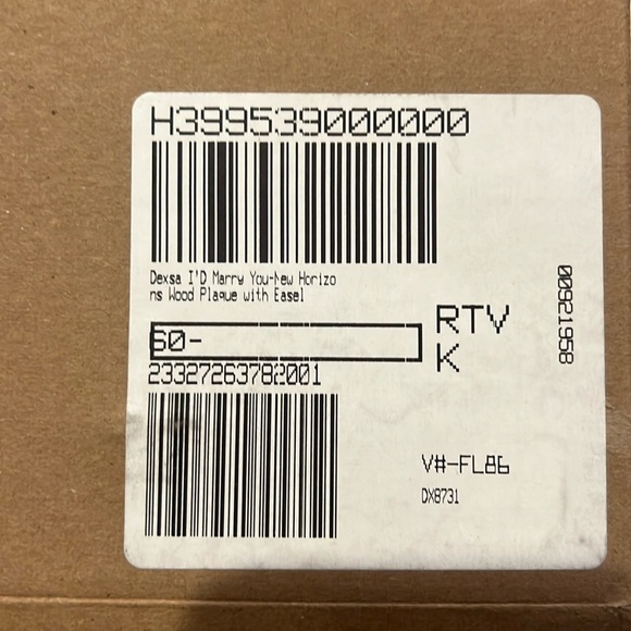 DEXSA I’d marry, you New Horizons Wood Plaque, 6" x 9" - Picture 2 of 4